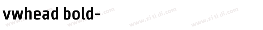 vwhead bold字体转换